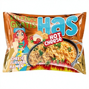 Nouilles instantanées frites au fromage chaud HAS, à base de farine de blé, bloc unique 120g, préparation en 5 minutes, 18% de matières grasses, durée de conservation 12 mois, semelles normales 731125 DEM - Product Image 1
