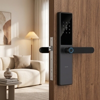 Serrure de porte numérique intelligente TTlock - Serrure électronique sans clé pour porte en acier, maison, appartement, hôtel avec empreinte digitale et mot de passe