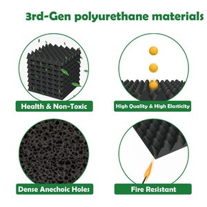 Bảo vệ trứng Craft hình dạng bọt Acoustic tấm PU Acoustic bọt xốp gói Acoustic tấm Studio bọt sóng mô hình - Product Image 5