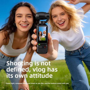 4K Rotating Handheld <b>Mini</b> <b>Camera</b> 1.9 Inch Screen Portable Stabilized Camcorder IP67 Waterproof for Outdoor Cycling - Product Image 2
