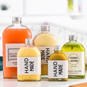 50ml <span class=keywords><strong>100ml</strong></span> 200ml 300ml <span class=keywords><strong>Flask</strong></span> phẳng nắp nhôm nước giải khát rượu vang đá lạnh Brew cà phê uống bao bì đồ uống chai thủy tinh - Product Image 3