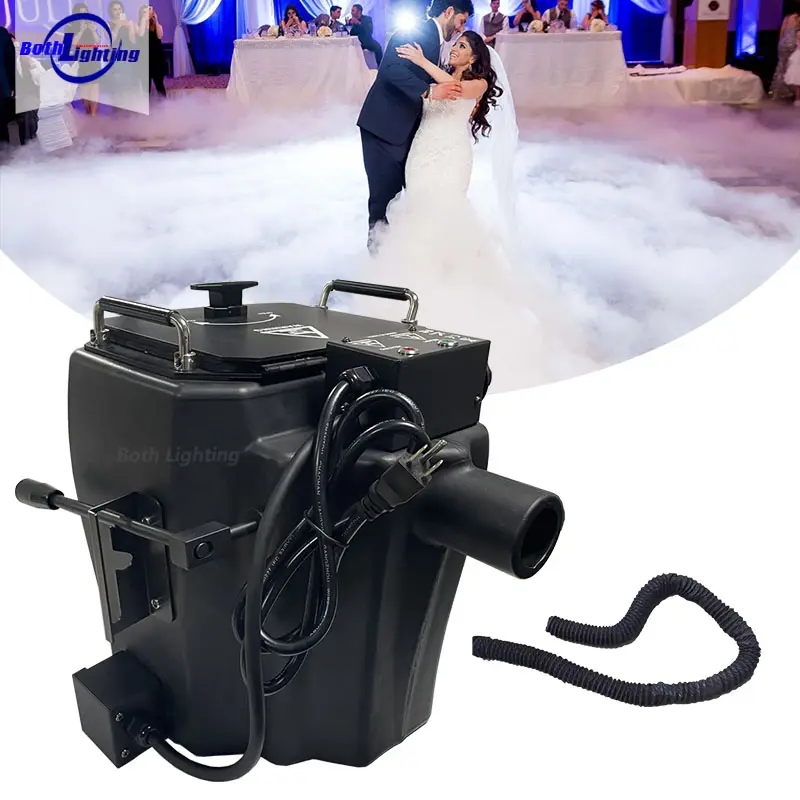bothlighting hot sale 3500w Dry Ice Fog Machine Stage special Effect parties wedding special effect
