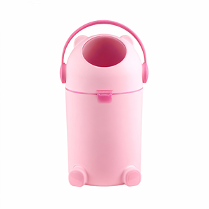 Cubo de Basura de Plástico de Lujo de 10L, Color Rosa, con Forma de Animal, para Oficina, Baño, Cocina, Autosellante, Sin Contacto, para Pañales de Bebé, con Tapa - Product Image 1