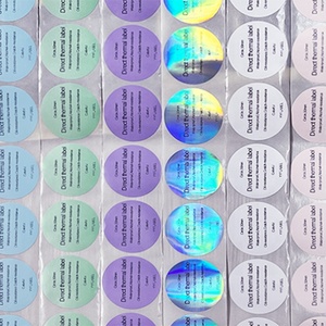 Nhãn dán chống thấm nhiệt trực tiếp 2 inch CuộN | Mã Vạch, tùy chọn màu sắc: đỏ, tím, cam, vàng, xanh lá cây, hồng, xanh dương - Product Image 6