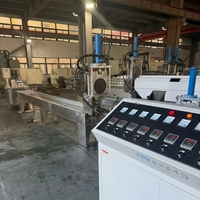 Granulateur de recyclage de plastique à vis simple SJ120, ligne de pelletisation de brins PE PP 55 kW