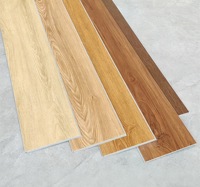 Plancher en vinyle SPC Click gris avec couche de mousse amortissante, plancher de danse Marley Ballet, absorption des chocs, effet bois naturel