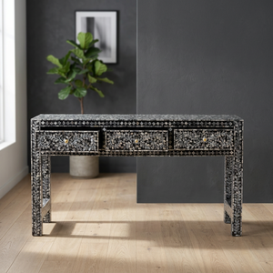 Handmade Mother of Pearl Modern <b>Console</b> <b>Table</b> with Shell Inlay for Living Room Furniture - Product Image 3