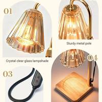 Lampe de bureau électrique créative en bois, design flamme noire, diffuseur d'aromathérapie sans flamme, chauffe-cire réglable, bougie à huile essentielle avec minuterie