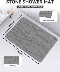 Ultra <b>Absorbent</b> Diatomaceous Earth Bath <b>Mat</b> - Quick-Dry Easy to Clean Perfect for Shower Tub & Sink Area - Product Image 4