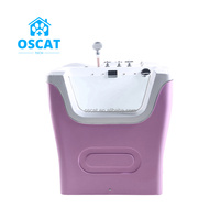 OSCAT EURPET équipement de nettoyage pour animaux baignoire à lait d'ozone douche à ions négatifs bain moussant pour chien acrylique Spa baignoire pour animaux de compagnie