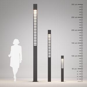 Vilorita เสาไฟ LED อลูมิเนียมสแตนเลส200ซม., กันน้ำสำหรับสวนกลางแจ้งและภูมิทัศน์ - Product Image 6