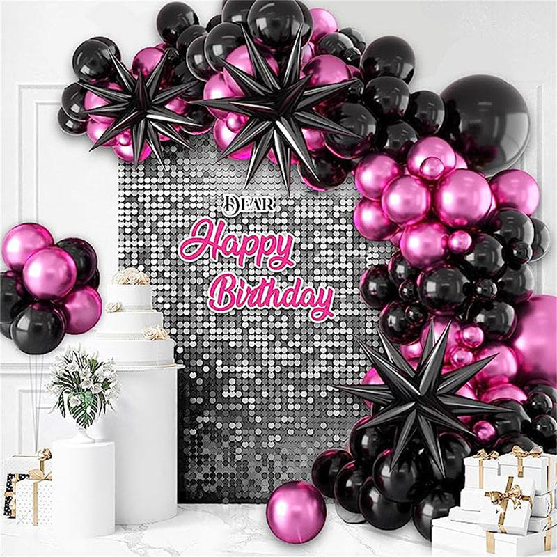 Bulk Wholesale Elegant Birthday Balloons Set Gold Purple Metallic Party Decorations for Wedding Decoration Supplies