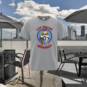 T-shirt d'été vintage 100 % coton de luxe imprimé Chicken Brothers, en coton épais, décontracté, mode masculine, vêtements masculins de haute qualité - Product Image 3