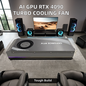 Geforce AI GPU Server Workstation RTX 4090 Heatsink 30CFM Air Volume Copper Material Cooling Module <b>Fans</b> for GPU C - Product Image 2