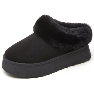 <span class=keywords><strong>Bottes</strong></span> <span class=keywords><strong>de</strong></span> <span class=keywords><strong>neige</strong></span> à semelle épaisse pour femme, collection automne-hiver 2025, chaussures décontractées chaudes en coton avec doublure polaire, style 'Bread Shoes' - Product Image 6