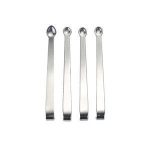 Cuillère en acier inoxydable avec crochet métallique pour extrait de résine de Shilajit, spatule doseuse suspendue personnalisable avec logo - Product Image 3