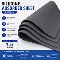 Absorbeur de micro-ondes à faible perte magnétique, fréquence efficace 2-6 GHz, plaque absorbante, absorbeur d'ondes, plaque absorbante EMI pour télécommunications 5G