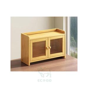 Organizador de Alimentos Ecológico de Madera y Bambú, Impermeable, para Encimera, Cocina, Despensa, Caja para Pan - Product Image 4