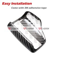 Couvercle de levier de vitesse en Fiber de carbone véritable, accessoires d'intérieur pour Audi A4 B9 A5 Q5 Q7 RHD, modification