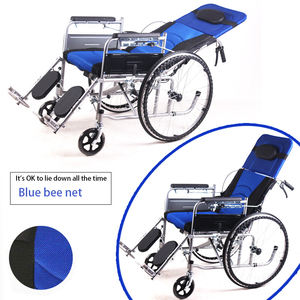 Silla de ruedas reclinable portátil plegable para ancianos con discapacidad - Product Image 2