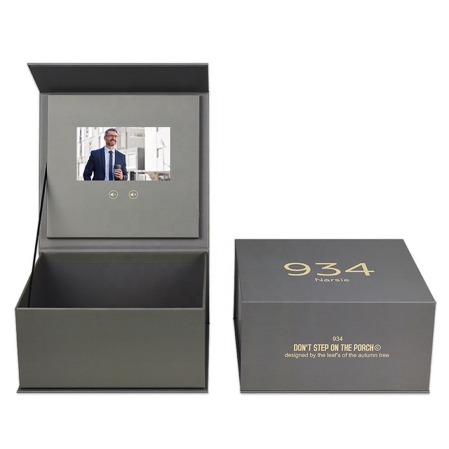 Promotion Presentation Marketing Greeting Gift LCD Screen Video Package Gift Box LCD Video Box