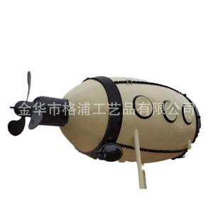 Modèle d'airship en métal sur mesure, grande sculpture décorative d'extérieur pour aménagement paysager de parc - Product Image 5