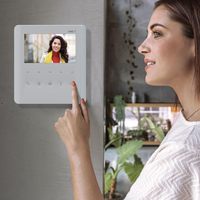 Marque italienne CAME PLX LHS Set X1 Système de visiophone IP30/IP54 Protection PAL/NTSC Installation facile Gris/Blanc Résidentiel