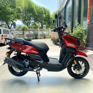 Llamativo MODELO DE Color <span class=keywords><strong>rojo</strong></span> TANK150CC Motor refrigerado por aire Freno de disco trasero delantero Tablero colorido Velocidad máxima 85kmh Ciclomotor de gas - Product Image 4