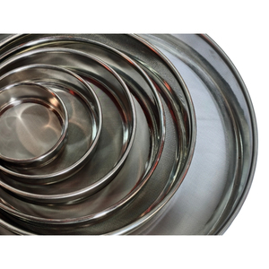 ตะแกรงทดสอบในห้องปฏิบัติการแบบครบชุด ได้รับการรับรองมาตรฐาน ISO, ขนาด 1 2 5 10 20 50 63 90 100 200 250 ไมครอน ทำจากสแตนเลส 304 - Product Image 5