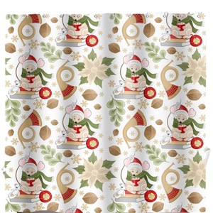 Cortina de Ducha de Poliéster con Diseño de Jengibre Navideño Verde, Cortina de Baño con Impresión Digital, Impermeable, Personalizada, Moderna, al por Mayor - Product Image 5