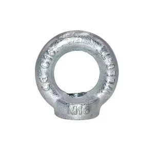 Zinc Plated Lifting Eyenuts DIN582 Carbon Steel Forged Galvanized Eye Nut