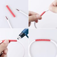 Manchon de gestion de câbles Deem 2:1 en PE, gaine thermorétractable pour protection de câbles, tube thermorétractable en polyoléfine