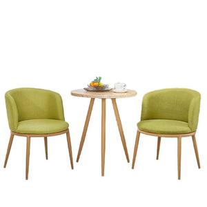 Ensemble table et chaises de balcon style nordique, en bois massif, mobilier de jardin minimaliste pour usage extérieur, deux places - Product Image 5