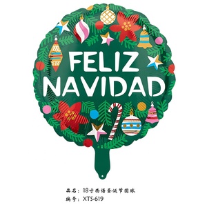 Vendita calda 18 pollici <span class=keywords><strong>buon</strong></span> <span class=keywords><strong>natale</strong></span> lamina di elio palloncini spagnolo <span class=keywords><strong>Feliz</strong></span> <span class=keywords><strong>Navidad</strong></span> singolo articolo per felice festa di <span class=keywords><strong>natale</strong></span> decorazioni - Product Image 6