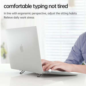 Support d'ordinateur portable pliable invisible, léger et antidérapant, pour ordinateur portable jusqu'à 15 pouces - Product Image 2