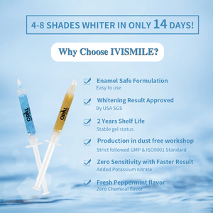 Gel blanqueador <span class=keywords><strong>de</strong></span> dientes <span class=keywords><strong>de</strong></span> fuerza clínica 35% peróxido <span class=keywords><strong>de</strong></span> hidrógeno 44% peróxido <span class=keywords><strong>de</strong></span> carbamida uso profesional solo 1 jeringa - Product Image 6