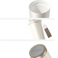 Gobelet isotherme 500 ml double compartiment 12H/24C avec revêtement céramique, étanche, réutilisable, qualité alimentaire, nouveau modèle 2026, personnalisable avec logo, vente en gros, pour bureau, salle de sport, café