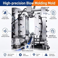 Machine de soufflage de bouteilles PET automatique LONES LS-A2-10L avec cylindre rotatif, haute productivité, capacité de 1500-2000 BPH