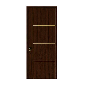 Puerta Interior Moderna de Madera Sólida con Aislamiento Acústico para Dormitorio, Apertura Manual, Superficie Acabada - Product Image 1