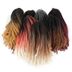 Tresses Marley pour cheveux synthétiques afro crépus de 18 pouces, vente en gros - Product Image 3