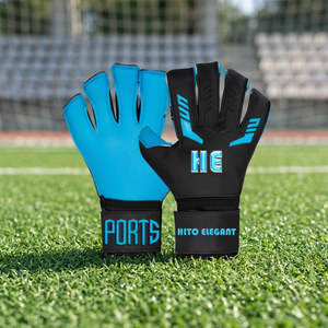 Top Vente Professionnel En Plein Air Formation Football Gardien Gants En Caoutchouc Antidérapant avec Protection Des Doigts Gants De Gardien - Product Image 4