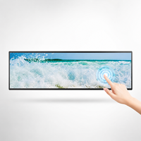 Monitor de Señalización Digital Comercial de Escritorio con Pantalla LCD Ultra Ancha Táctil de 37 Pulgadas, OEM ODM