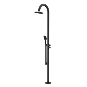 Outdoor Floor Standing Shower Head 316 Stainless Steel Dual Control Hot Cold Water Column For Pool Villa Hotel - Product Image 2