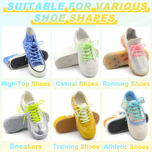 Lacets lumineux ronds de 4 mm, corde en polyester tressée classique pour bottes, lacets de chaussures lumineux avec un design classique - Product Image 4