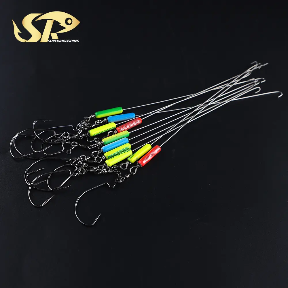 Superorfishing-aparejo de pesca, anzuelo de manivela giratorio de peso para Señuelos de Pesca suaves XF007