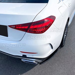 กันชนหลังลิปดิฟฟิวเซอร์สปอยเลอร์ข้างสำหรับ Mercedes-Benz C-Class W206 C200 C260 C300 AMG 2022 + ชุดบอดี้คิท - Product Image 5