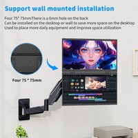 Monitor Portátil Doble Plegable de 14 Pulgadas FHD, Extensor de Pantalla para Laptop con Soporte Plegable
