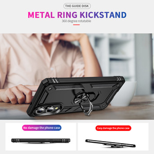 Ốp điện thoại chống sốc cho Samsung S25 Edge S24 S23 S22 S21 Ultra Plus FE, có giá đỡ vòng từ tính và chân đế - Product Image 4