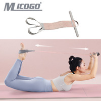 Bande de résistance en tissu Micogo Yoga avec poignées, corde élastique anti-casse pour exercices de sit-up et entraînement de force