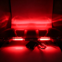 Barre LED 56W avec 2 modes stroboscopiques, barre lumineuse d'avertissement à montage sur toit, boîtier en alliage d'aluminium PC, plusieurs couleurs, lumière pour les opérations d'ingénierie et de sauvetage